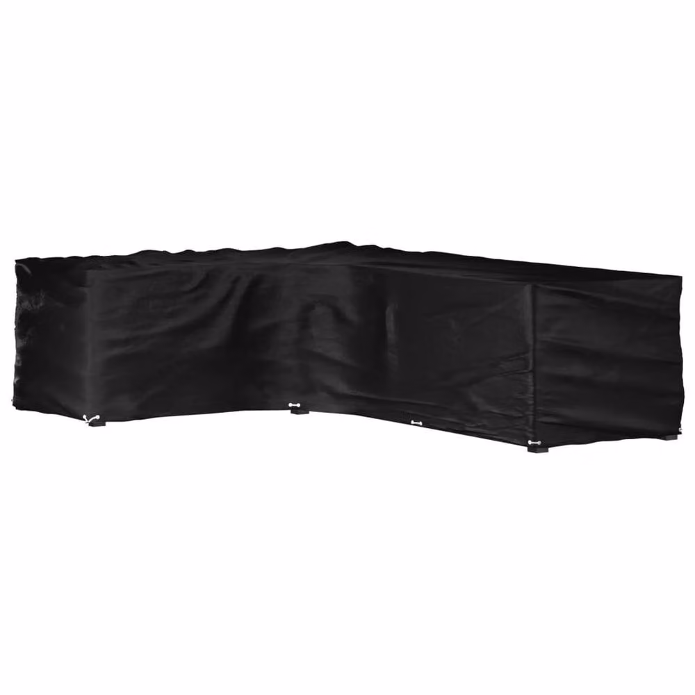 Berkfield Home L-Shaped Garden Furniture Cover in Black, W/D/H: 220 x 285 x 80 cm – 2