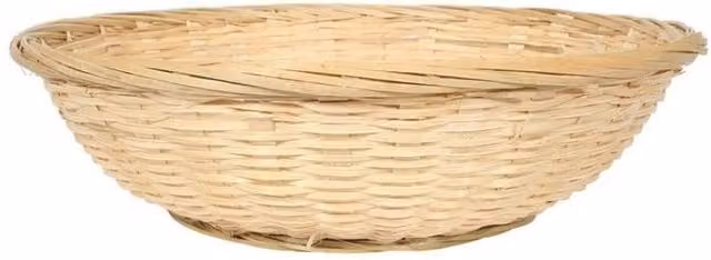 KDMD Stackable Bamboo Bread Baskets, 4 Pack, Beige, W: 30.48 cm