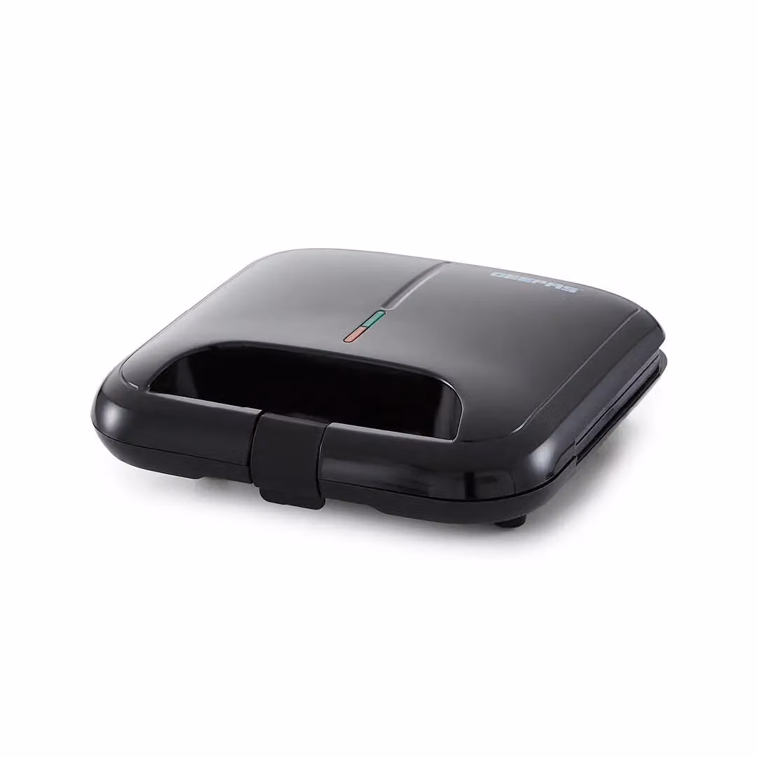 Geepas 2 Slice Sandwich Toaster with Non-Stick Plates and Cable Storage, 750W, Black – 2