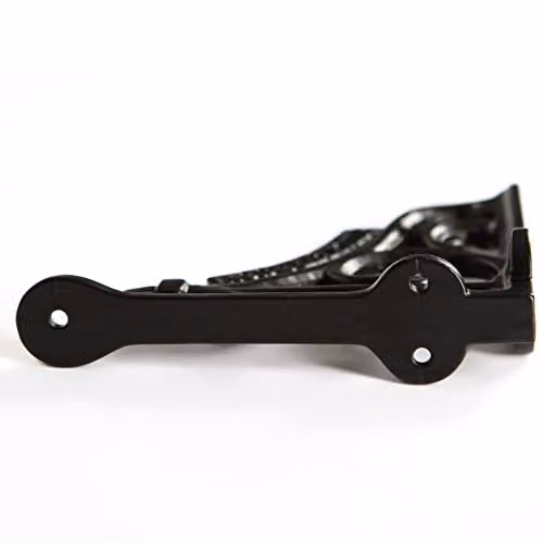 Hammer and Tongs Ornate Matt Black Iron Shelf Brackets, Pack of 2 – 3