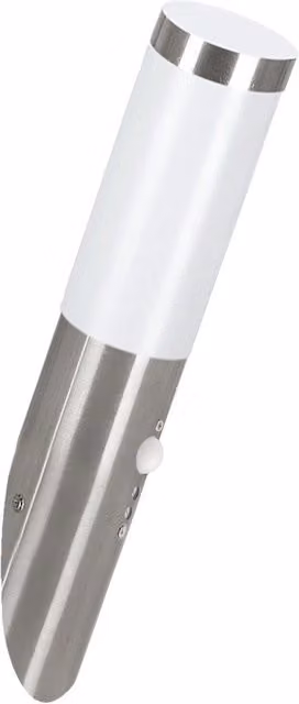 Loops IP44 Outdoor Wall Light with PIR Motion Sensor in Silver Stainless Steel
