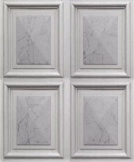 Nordara Grey Abstract Marble Effect Vinyl Wallpaper Roll