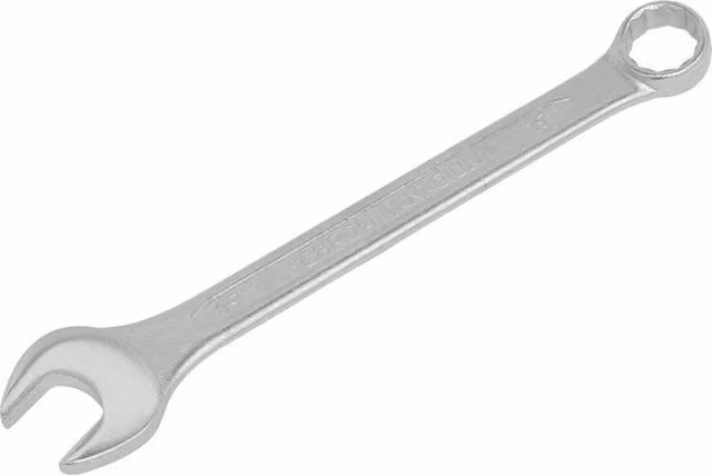 Loops 19mm Combination Spanner in Silver Chrome Vanadium Steel