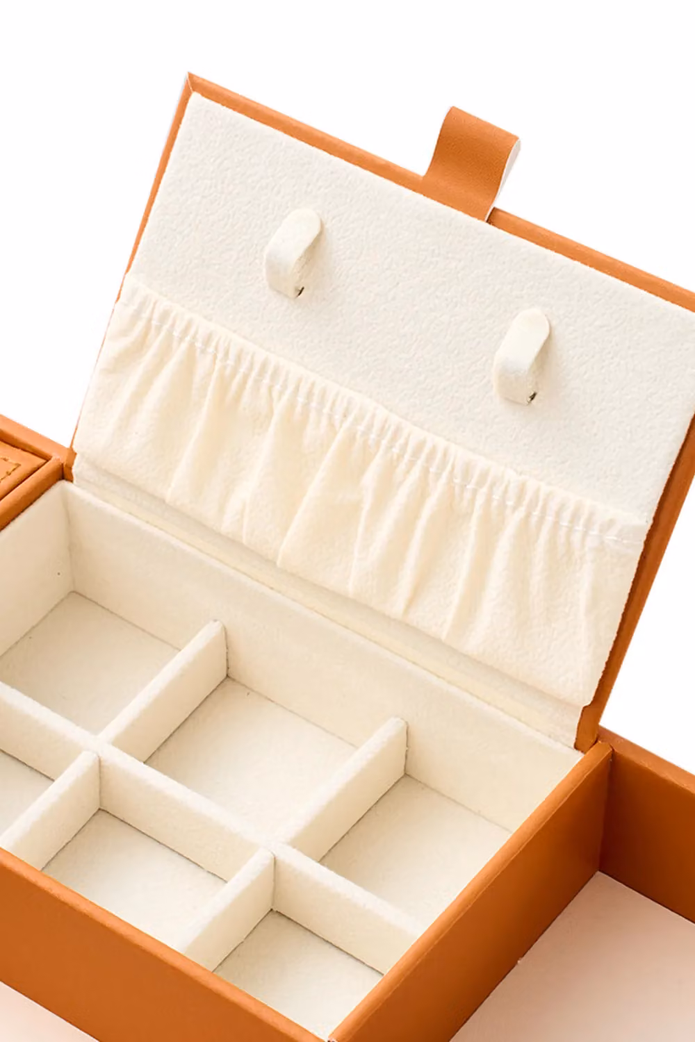 SHEONLY Brown PU Leather Valet Tray and Jewellery Box Organizer with Lid for Desktop Storage – 5