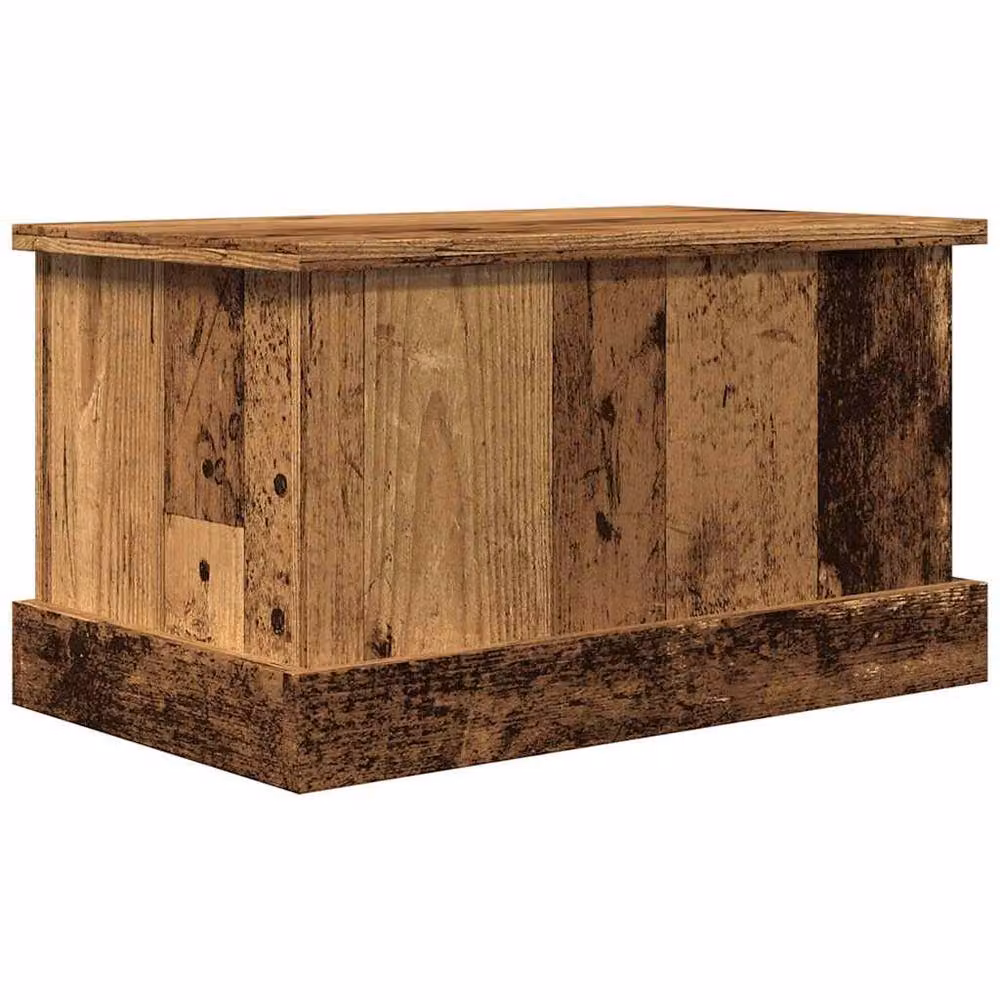 Berkfield Home Old Wood Storage Box in Brown, W/D/H: 30 x 50 x 28 cm – 2