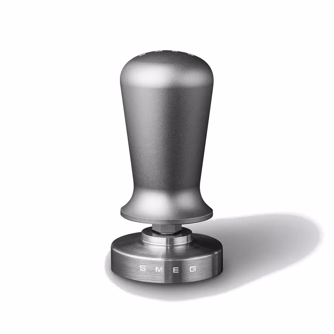 Smeg ECTS01 Espresso Coffee Tamping Set in Silver with Stainless Steel and Silicone – 3