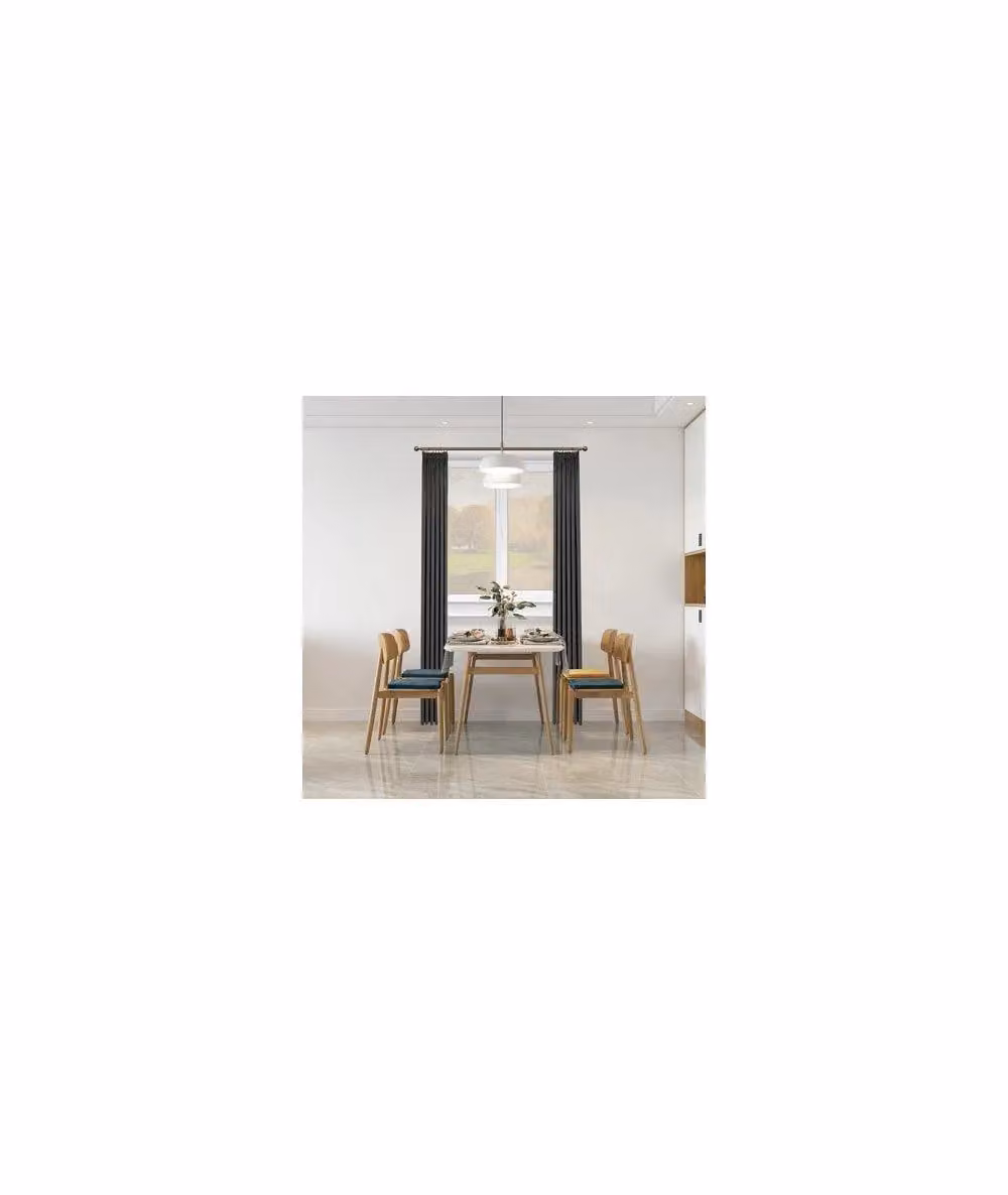 New Edge Blinds 25-28mm Ball End Metal Curtain Pole Set in Bronze Antique Brass, Width: 170 cm - 300 cm – 2
