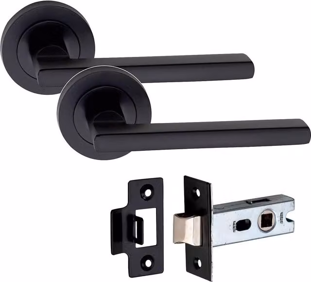 Golden Grace Matt Black Door Handle