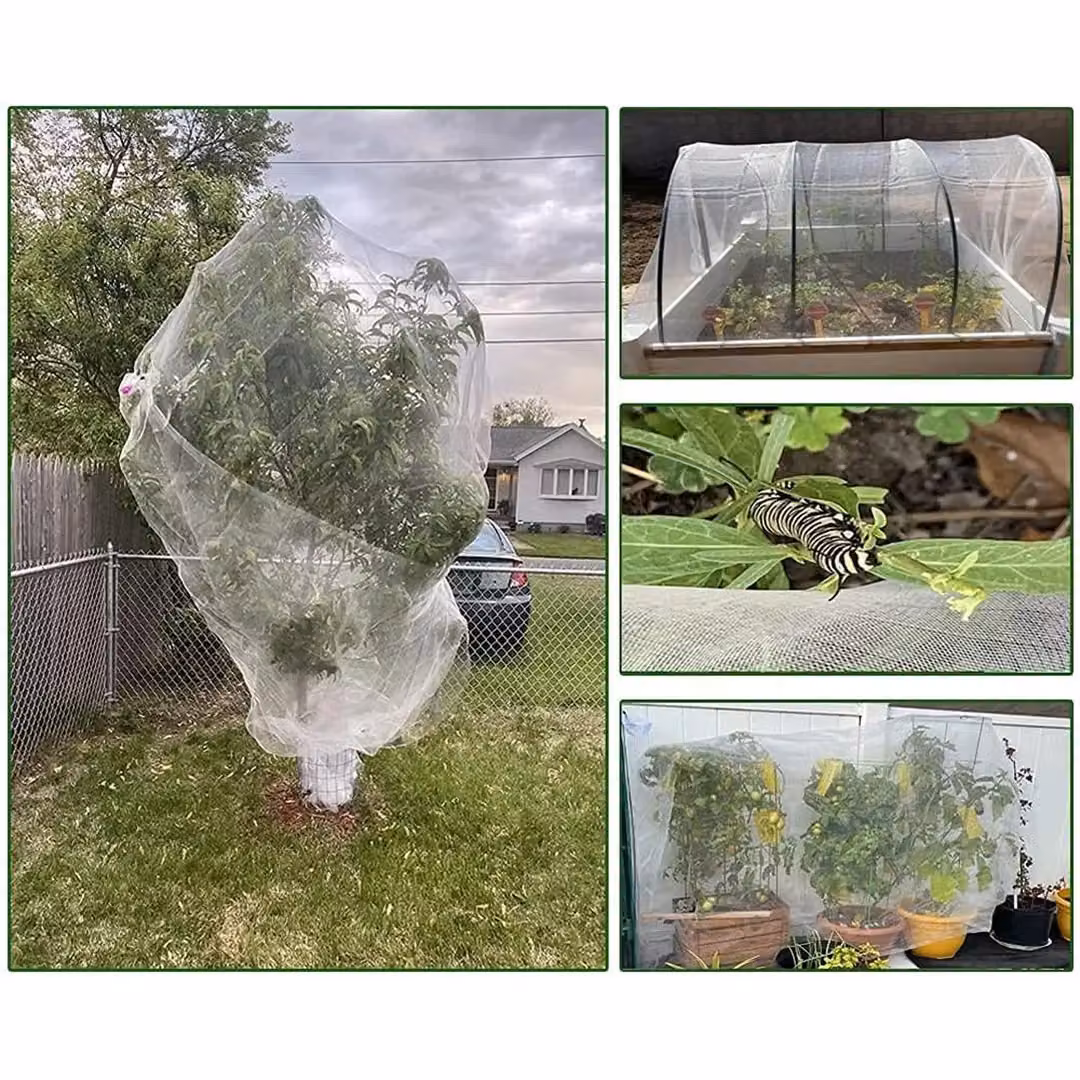 SPETLEK White Plastic Garden Netting for Vegetable Crops and Insect Protection, 10m – 2