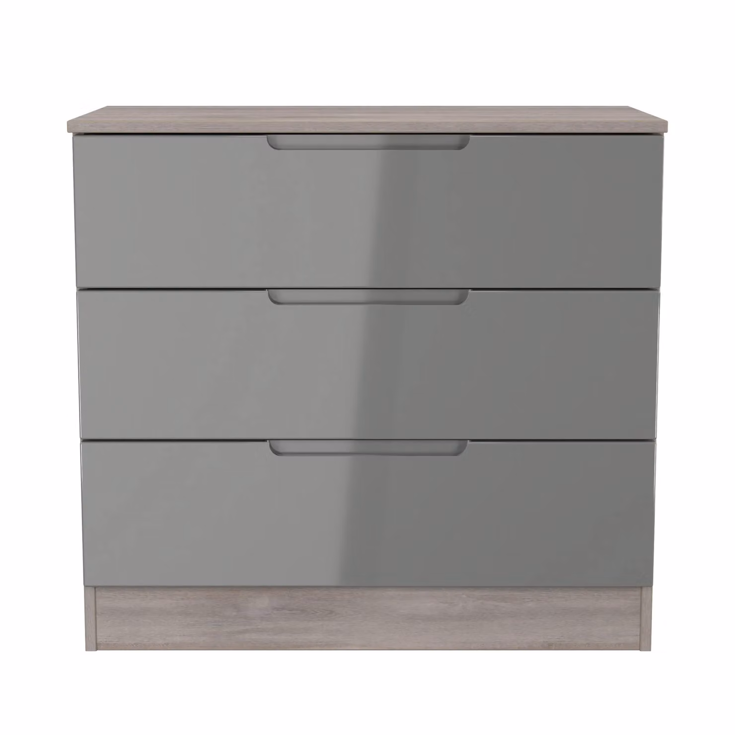2 U Lucca 3 Drawer Chest in Grey – 2