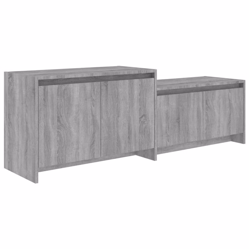 Berkfield Home TV Cabinet in Grey Sonoma, W/D/H: 146.5 x 35 x 50 cm – 2