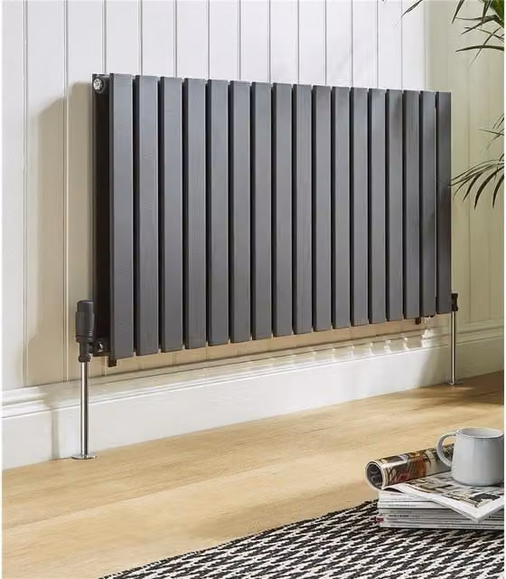 Clifton Anthracite Horizontal Double Panel Radiator, H 60 cm x W 77 cm – 1
