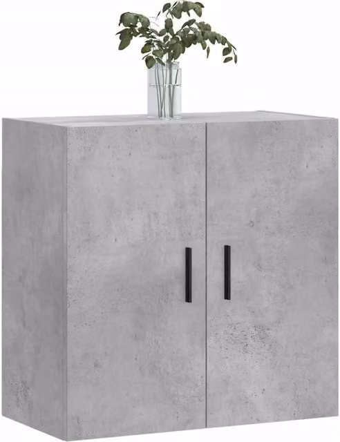 Berkfield Home Wall Mounted Cabinet in Concrete Grey, W/D/H: 60 x 31 x 60 cm – 1