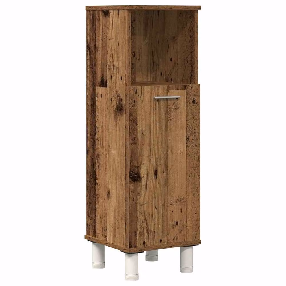 Berkfield Home 4 Piece Rustic Brown Bathroom Furniture Set in Engineered Wood – 3