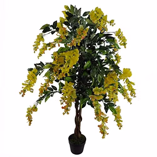 Leaf Design UK Realistic Artificial Wisteria Tree, Height: 120 cm