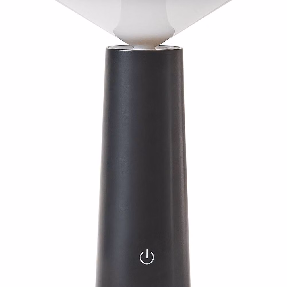 Wyld and Coco Modern Wireless Table Lamp in Black Metal with Touch Dimmer and USB Charging – 2