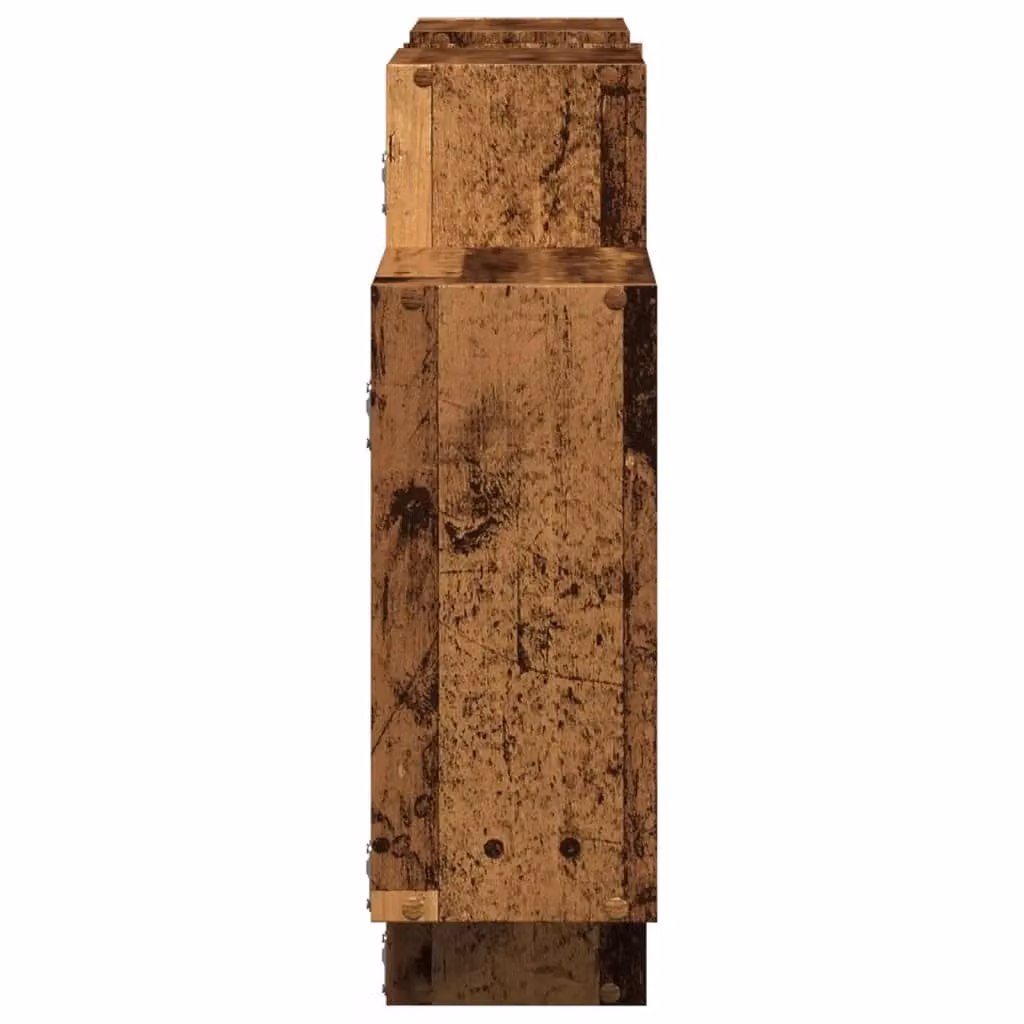 Berkfield Home Old Wood Wall Shelf in Brown, W/D/H: 159 x 18 x 65 cm – 3