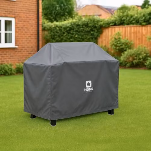 Home Source Duracover Large Waterproof Polyester BBQ Grill Protector in Grey, W/D/H: 110 x 90 x 60 cm – 2