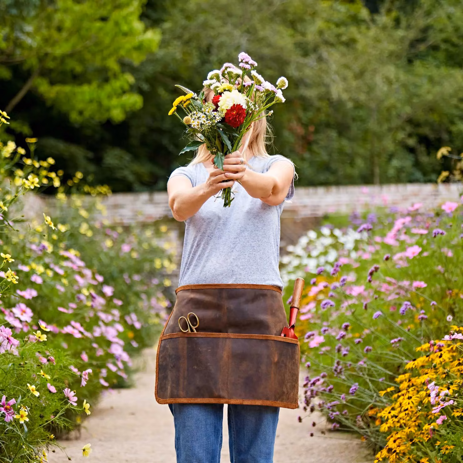 Paper High Brown Buffalo Leather Gardening Tool Belt – 3