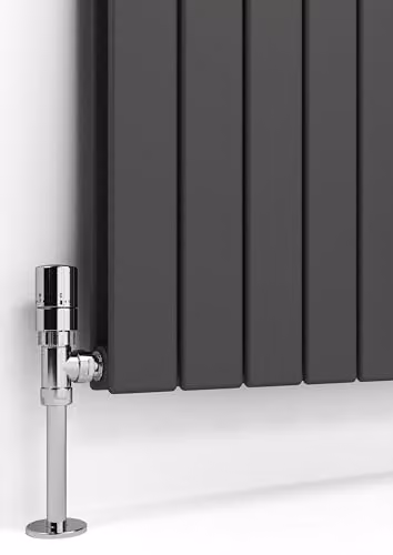 Terma Steel Wall Mounted Double Panel Radiator in Anthracite Grey, H 180.0 cm x W 58.8 cm – 5