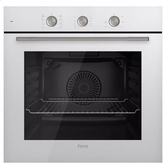 Ferre 60cm Electric Built-in Hot Air Turbo Fan Oven in White