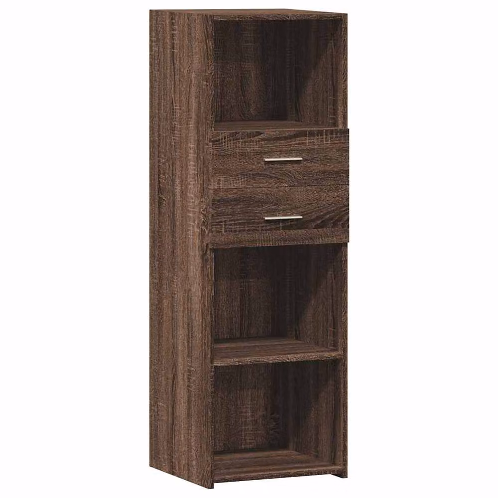 Berkfield Home Modern Highboard in Brown Oak, W/D/H: 40 x 42.5 x 124 cm – 3