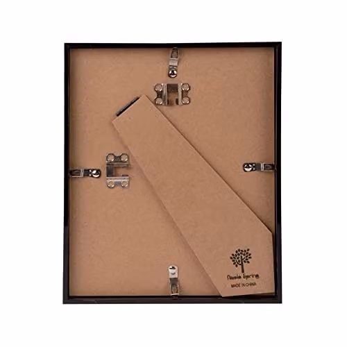 Nicola Spring Rectangular 3D Deep Box Single Photo Frame in Black and White – 3