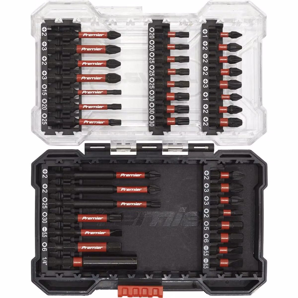 Loops 38 Piece Impact Grade S2 Steel Screwdriver Bit Set in Black – 3