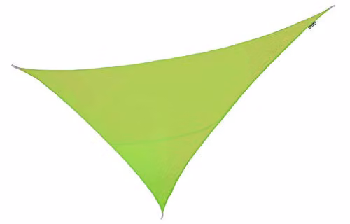 Kookaburra Water Resistant Sun Sail Shade Canopy, Right Angle Triangle, Green, W: 6 m, D: 4.2 m, UPF 34+
