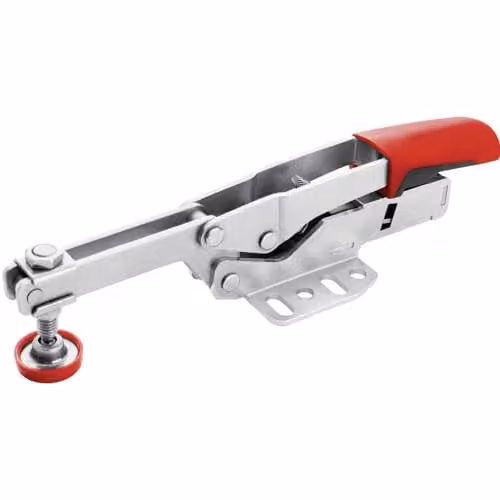 Bessey STC-HH50 Self-Adjusting Horizontal Toggle Clamp with Open Arm, Grey and Red, 40 mm
