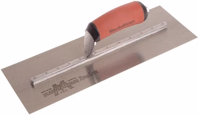 Marshalltown Cement Finishing Trowel with Durasoft Handle in Red and Multicolour