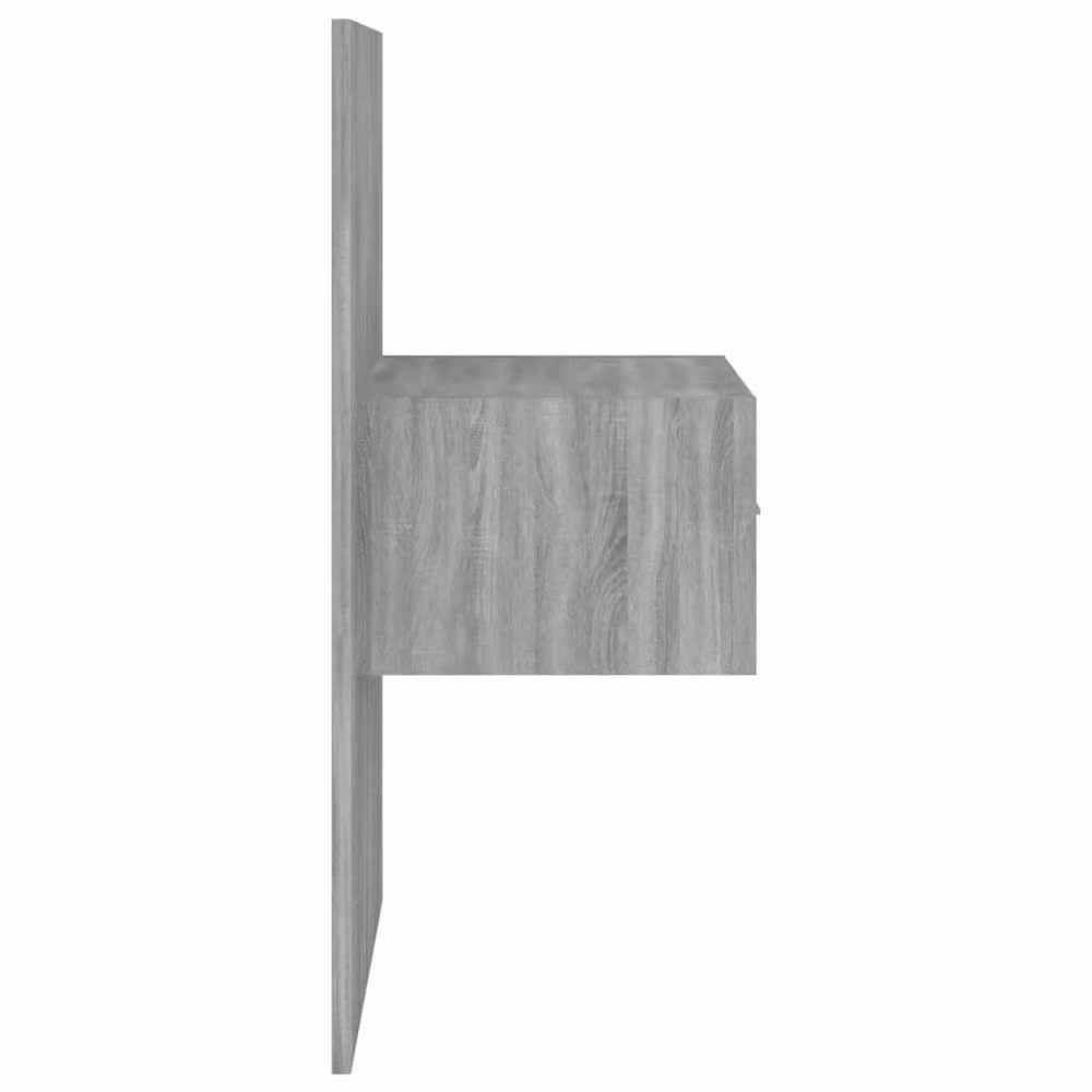 Berkfield Home Set of 2 Wall-mounted Bedside Cabinets in Grey Sonoma – 5