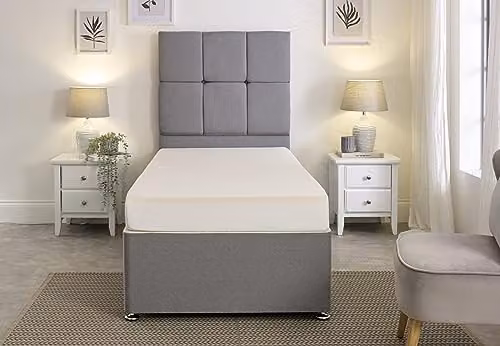 eXtreme comfort ltd Luma Small Single Memory Foam Mattress in White and Beige, W/D/H: 75 x 190 x 15.24 cm – 2