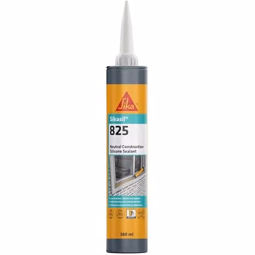 Sika Sikasil 825 Flexible Silicone Sealant in Portland Stone Beige, 380 ml