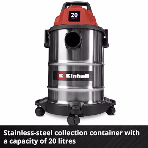 Einhell TC-VC 2045 S Wet and Dry Vacuum Cleaner, 900W, 20 Litre, Red – 3