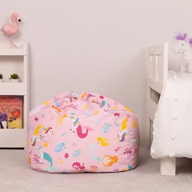 ICON Kids Fantasy Bean Bag Chair in Pink