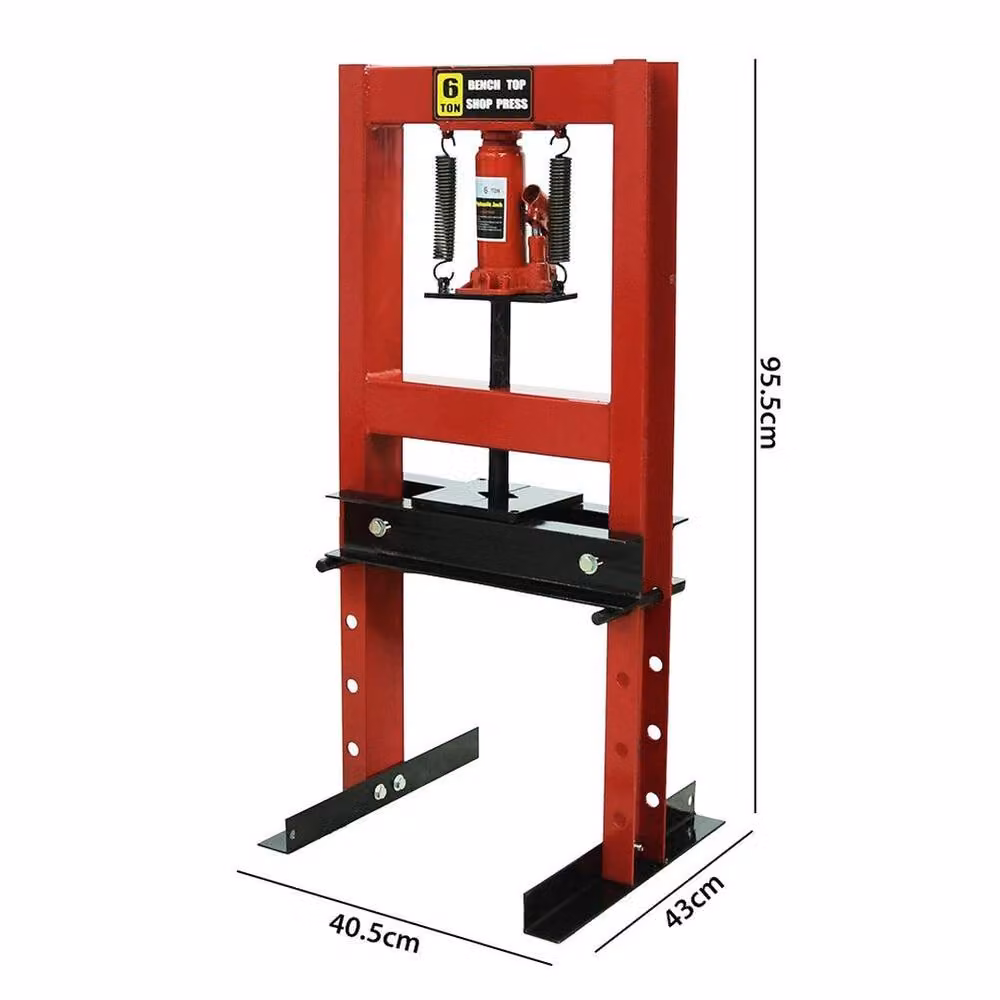 SPETLEK 6T Hydraulic Bench Press Machine in Red – 2
