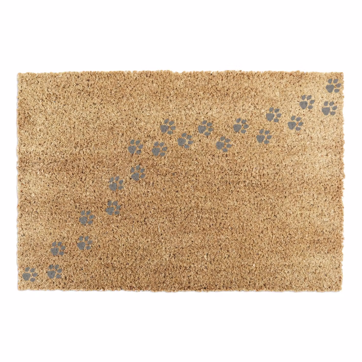 Artsy Mats Grey Repeat Paw Prints Coir Doormat, W/D: 60 x 40 cm – 4