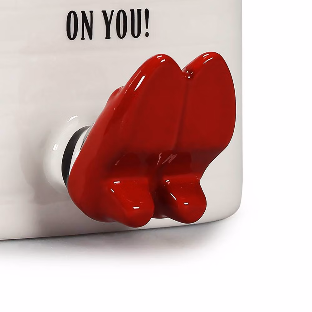 Half Moon Bay The Wizard of Oz Ruby Slippers Shaped Ceramic Mug, 325ml, White and Red – 3