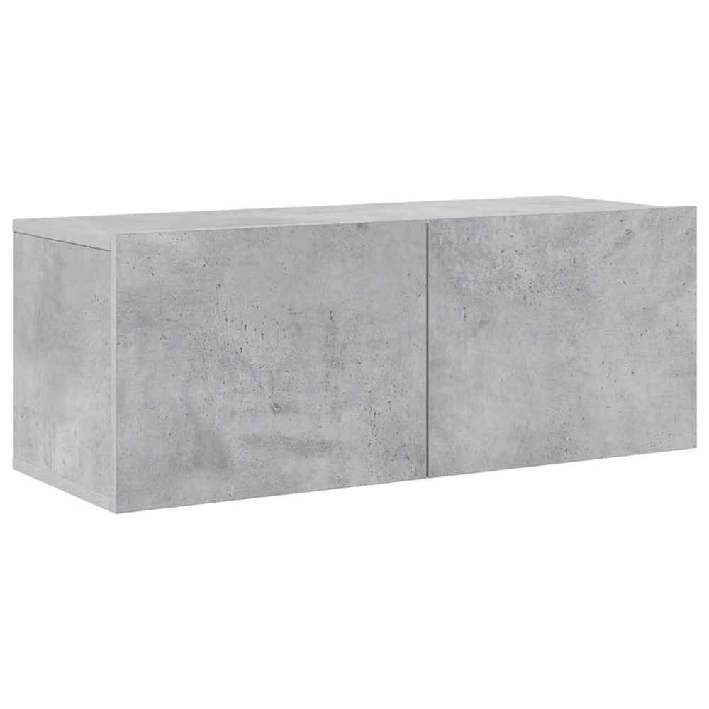 Berkfield Home Practical 6 Piece TV Cabinet Set in Concrete Grey Engineered Wood