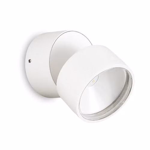 Netlighting Omega Round Single Spotlight in White, IP54, 4000K, Adjustable