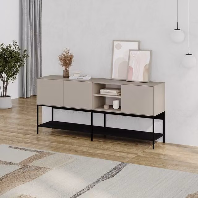 Decortie Amira Modern Sideboard in Sandstone Beige