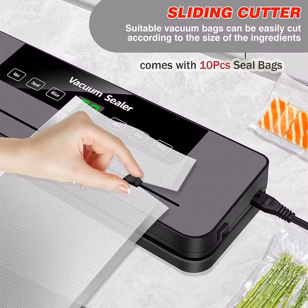 SPETLEK Vacuum Food Sealer for Dry and Wet Packing, Grey – 5