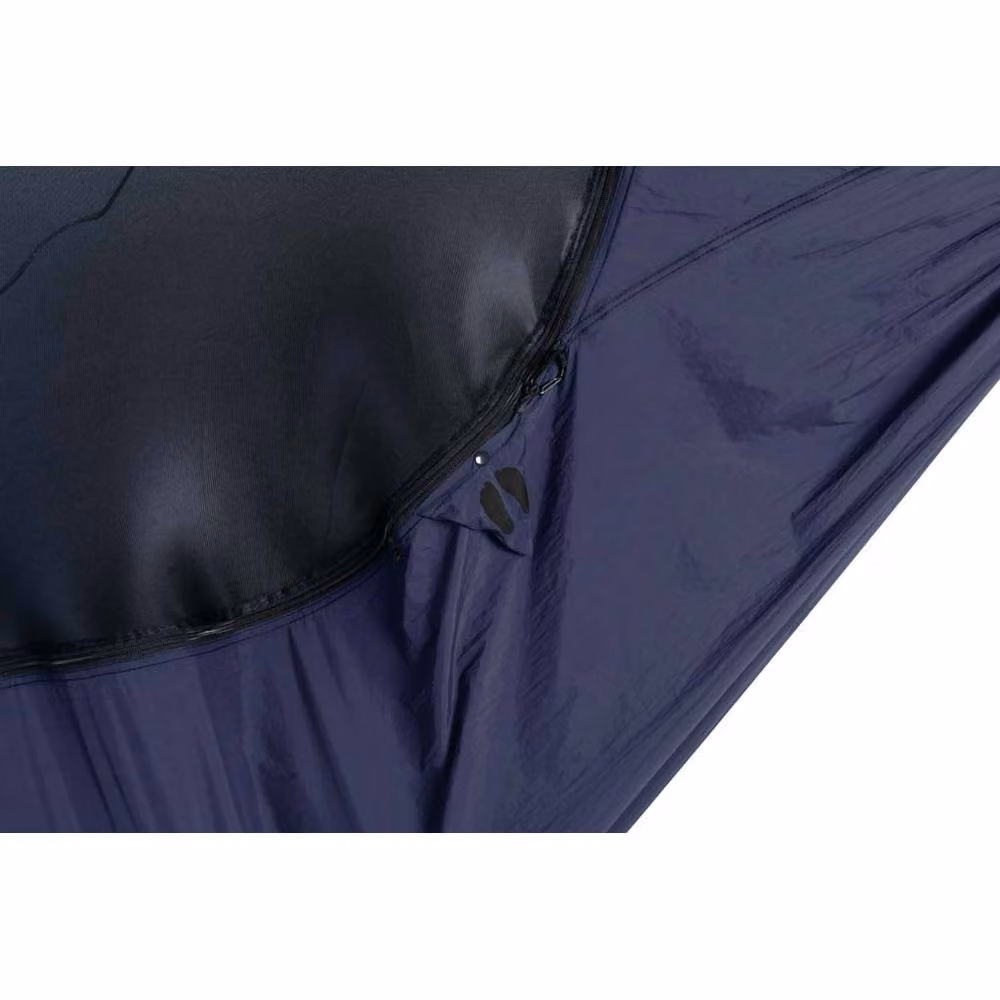 Ticket to the Moon Lightest Pro Hammock with Insect Protection and Integrated Ridgeline, Navy Blue – 5