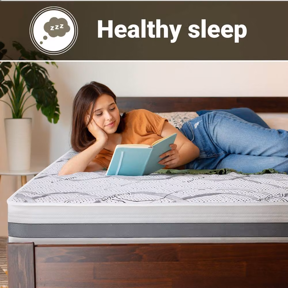 The White Stone Antibacterial Orthopedic Comfort Foam Mattress in White, W/D/H: 170 x 210 x 20 cm – 7