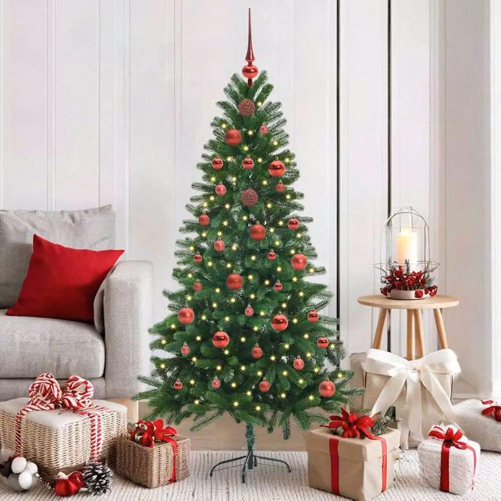 Berkfield Home Realistic Green Christmas Tree with 150 LEDs and Stand, Height: 150 cm – 2