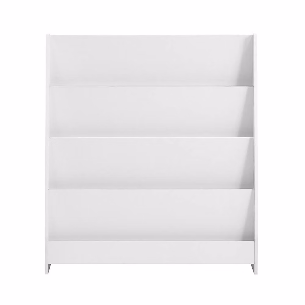 SoBuy White Freestanding Ladder Bookcase for Children's Rooms in MDF – 2