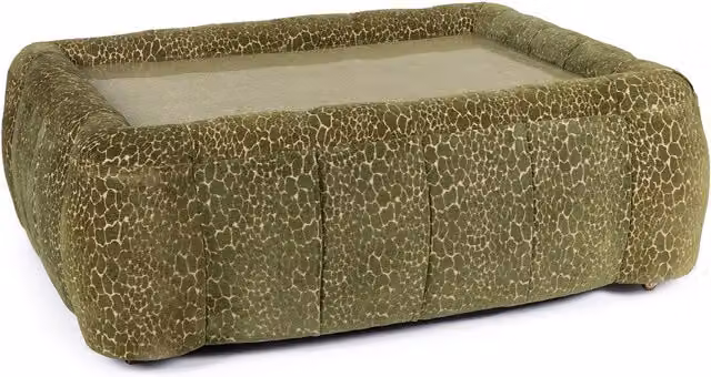 House of Hackney MARA Jacquard Large Nichol Ottoman in Green