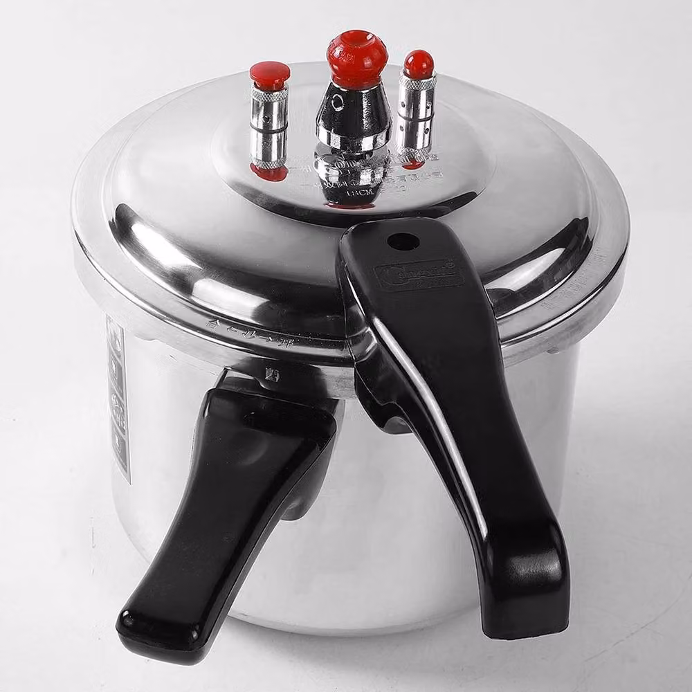 PAWNORA 5 l Dual Handle Aluminium Pressure Cooker in Silver – 2