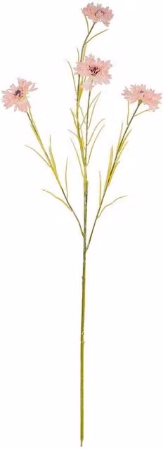 Lemon Pavilion Pink Cornflower Artificial Plastic Flower, W20 x D20 x H77 cm
